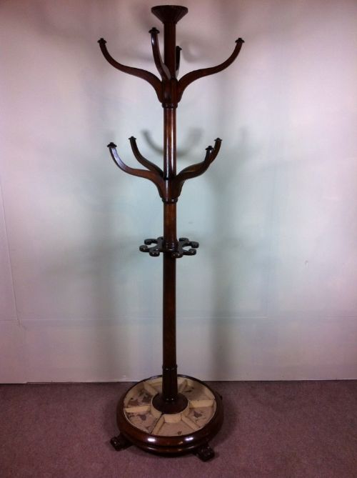 a 19th century oak hat stand