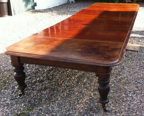a 19th century 16ft mahogany dining table