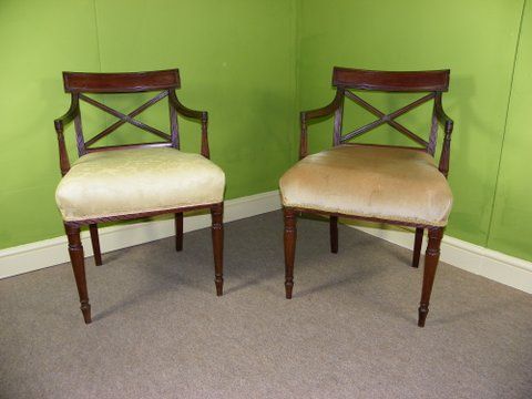 a pair of early 19th century carvers