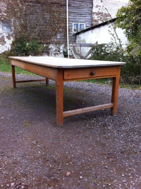 a 19th century pine table