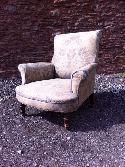 a victorian armchair