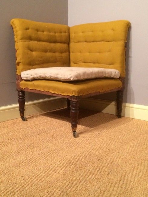 a 19th century simulated rosewood corner chair