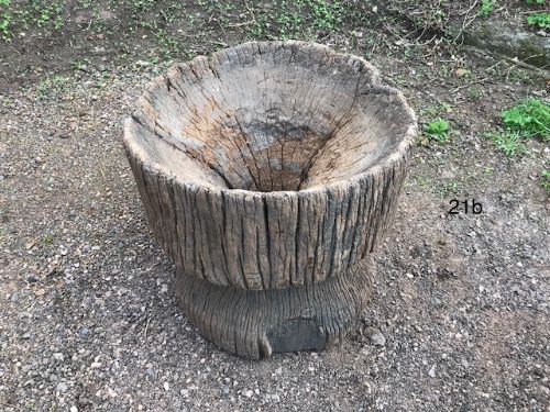 19thc indian mortar ideal as planter