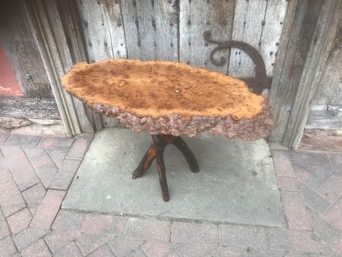 20thc burr elm small table