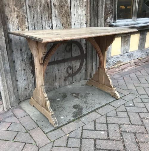 19thc oak tavern table