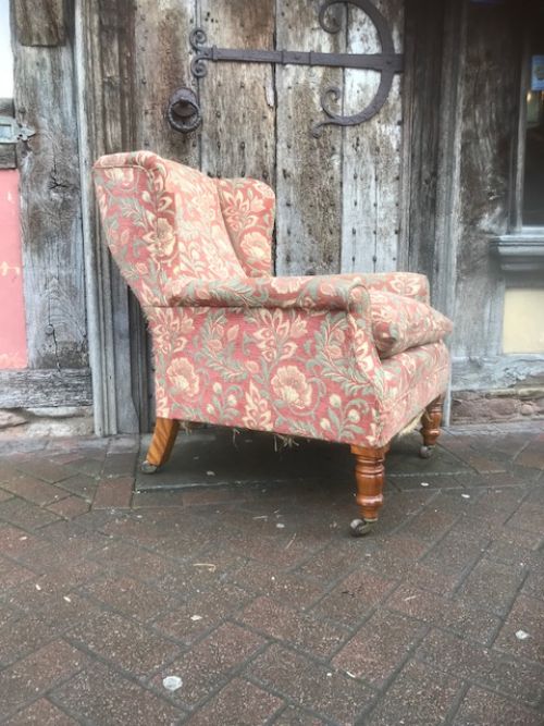 a 19thc birchwood armchair