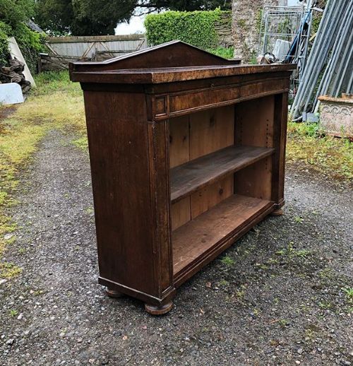 a 19thc oak pollard oak bookcase