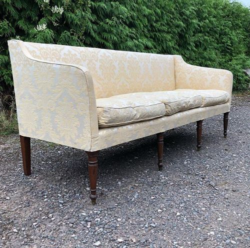 a late 18thc mahogany sofa