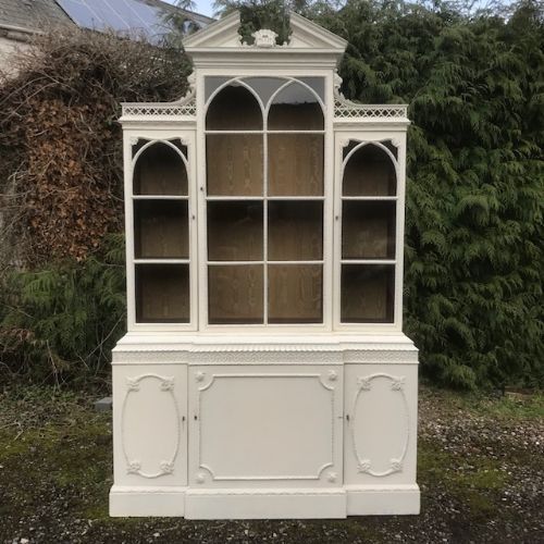 a 19thc chippendale revival bookcase