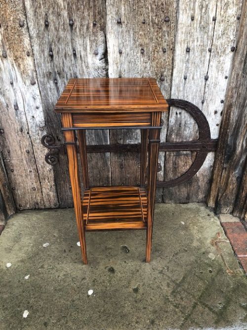 a very good quality calamander lamp table