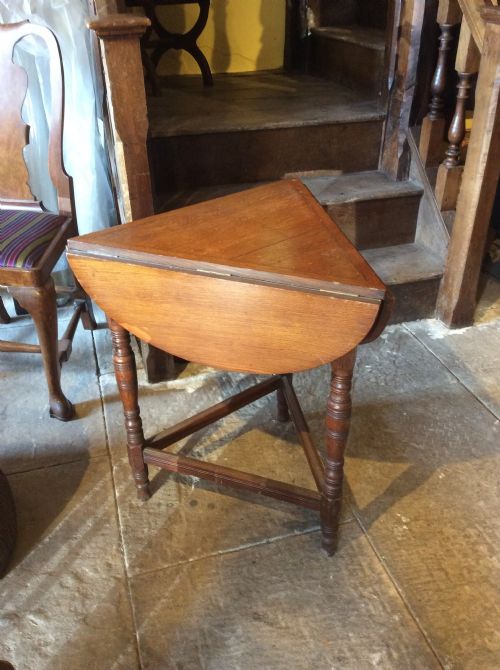 a 19thc oak folding table