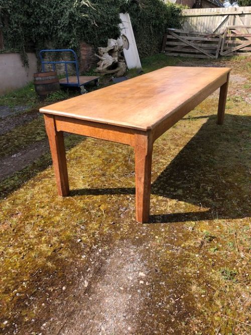 an early 20thc oak refectory table