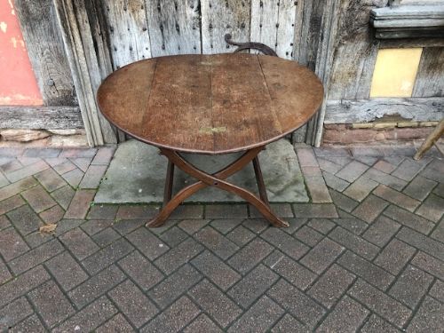 a 19thc oak coaching table