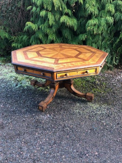 19th century drum table by howard and sons of berners street london