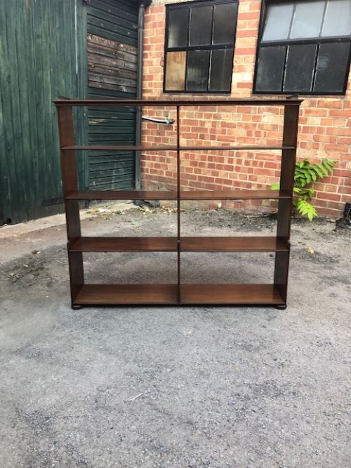 early 19th century mahogany openfronted bookcase