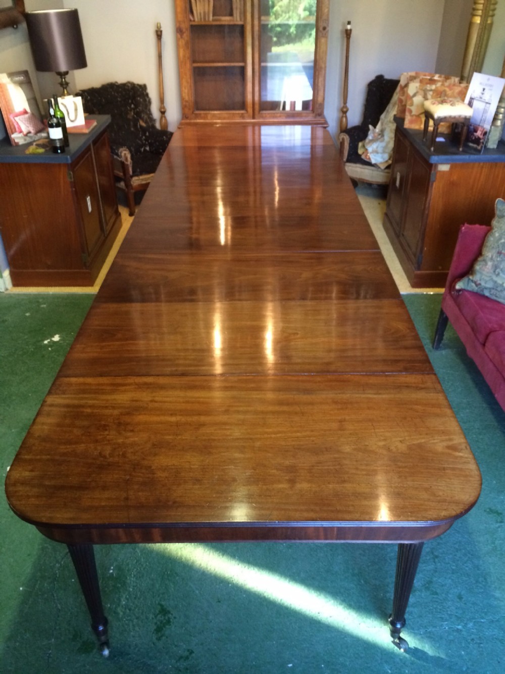 imperial regency mahogany dining table
