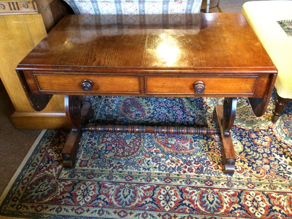 19th c country house oak sofa table