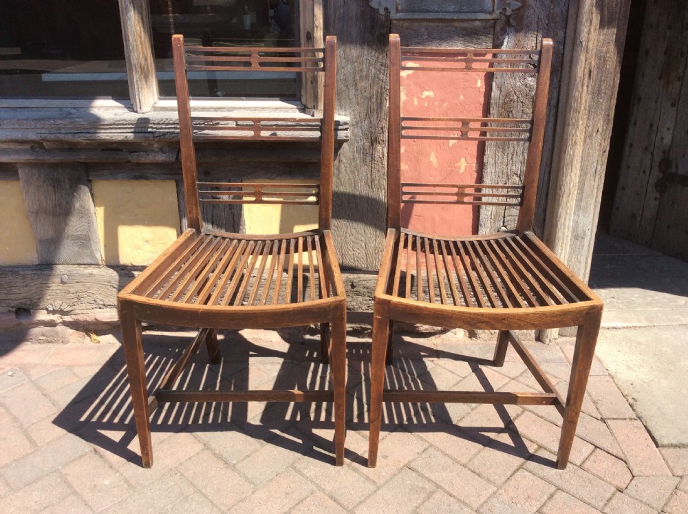 regency pair of mahogany chairs