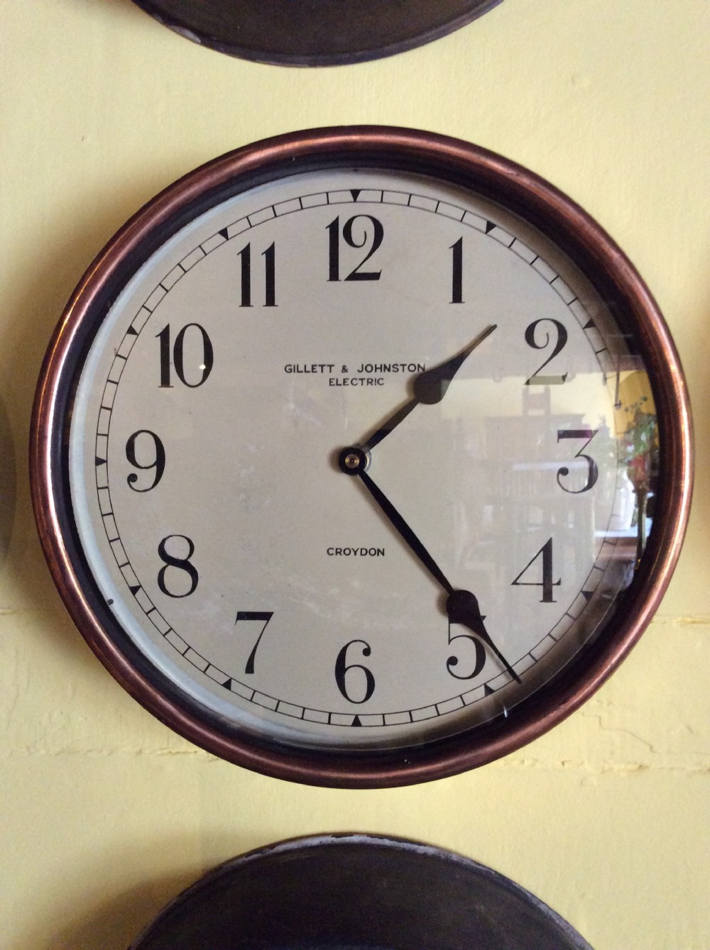 copper brass cased clock