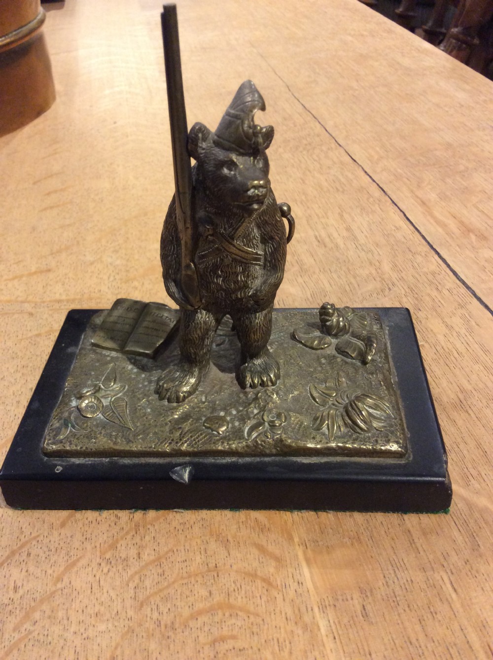 19thc bronze of a bear