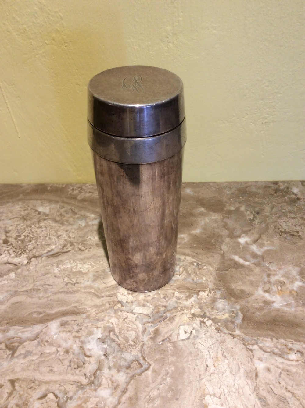 silver plated cocktail shaker