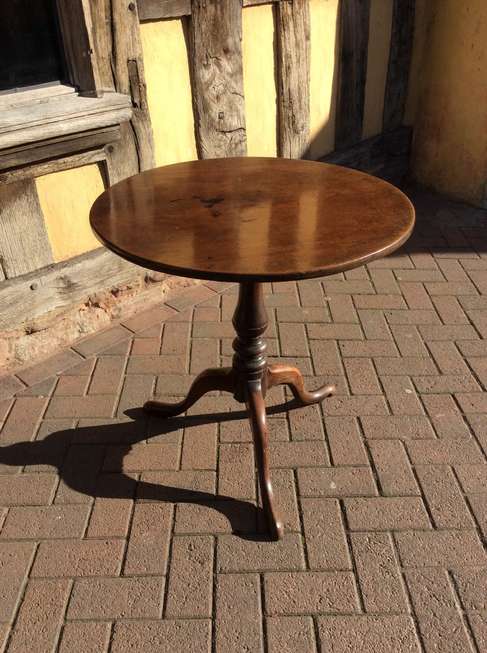 18thc mahogany tripod table