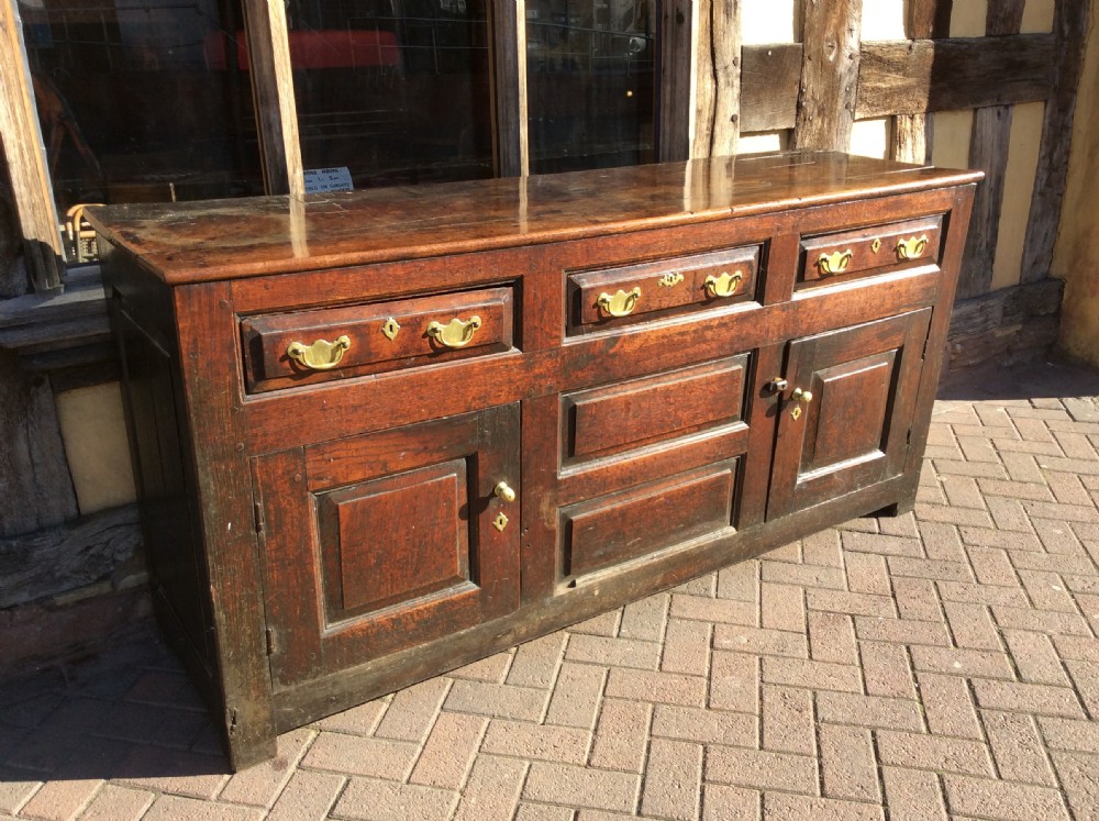 18thc oak dresser cupboard base with exceptional colour and patination