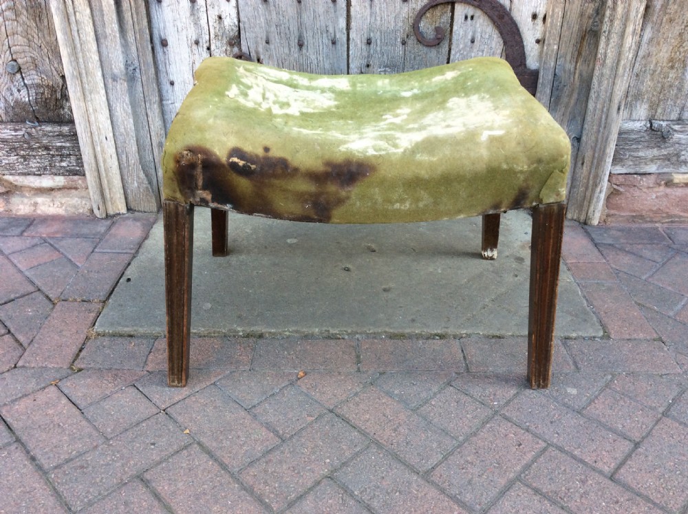 an 18thc mahogany stool
