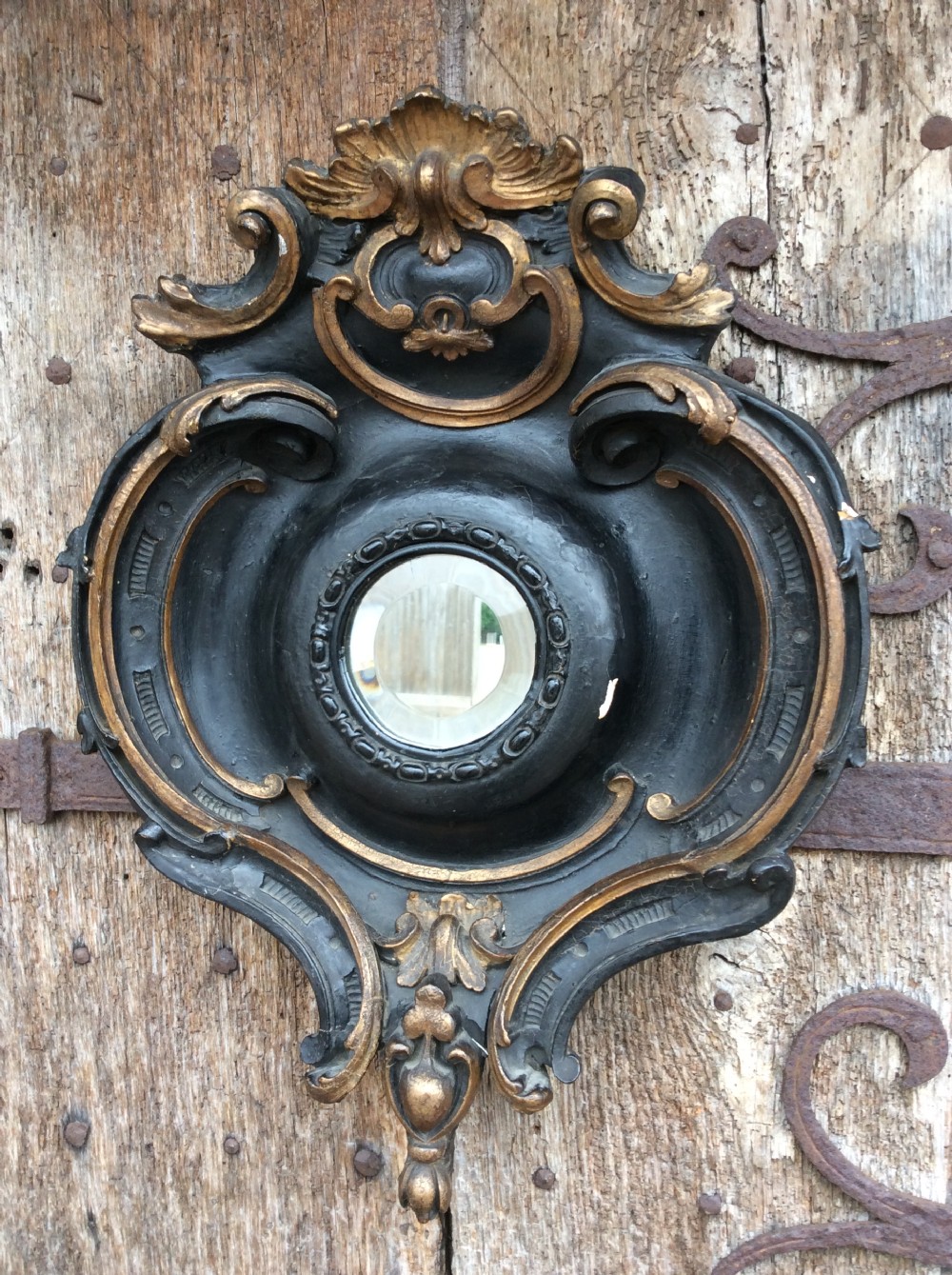 early 19thc carved naval mirror