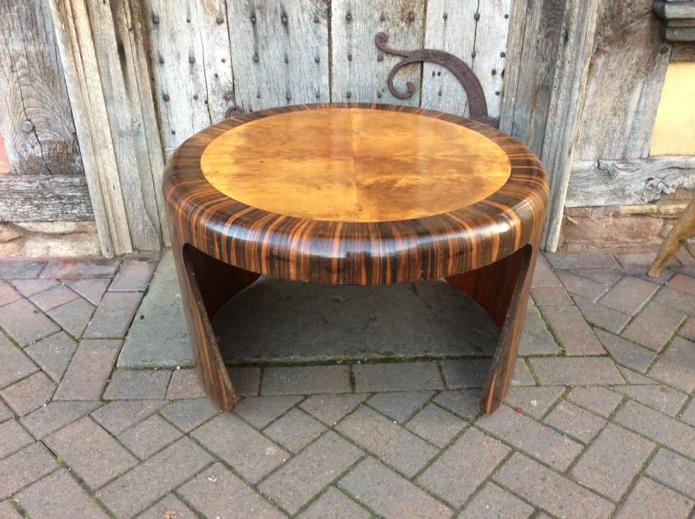 an art deco coromandel wood coffee table
