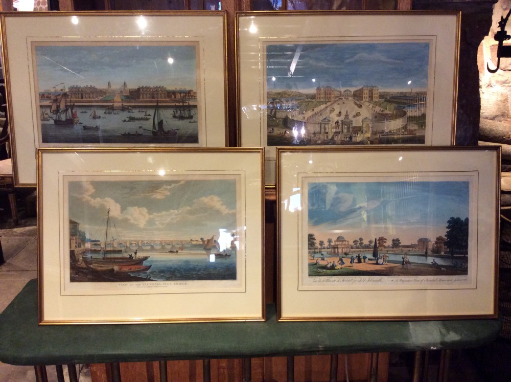 a set of 4 19thc engravings