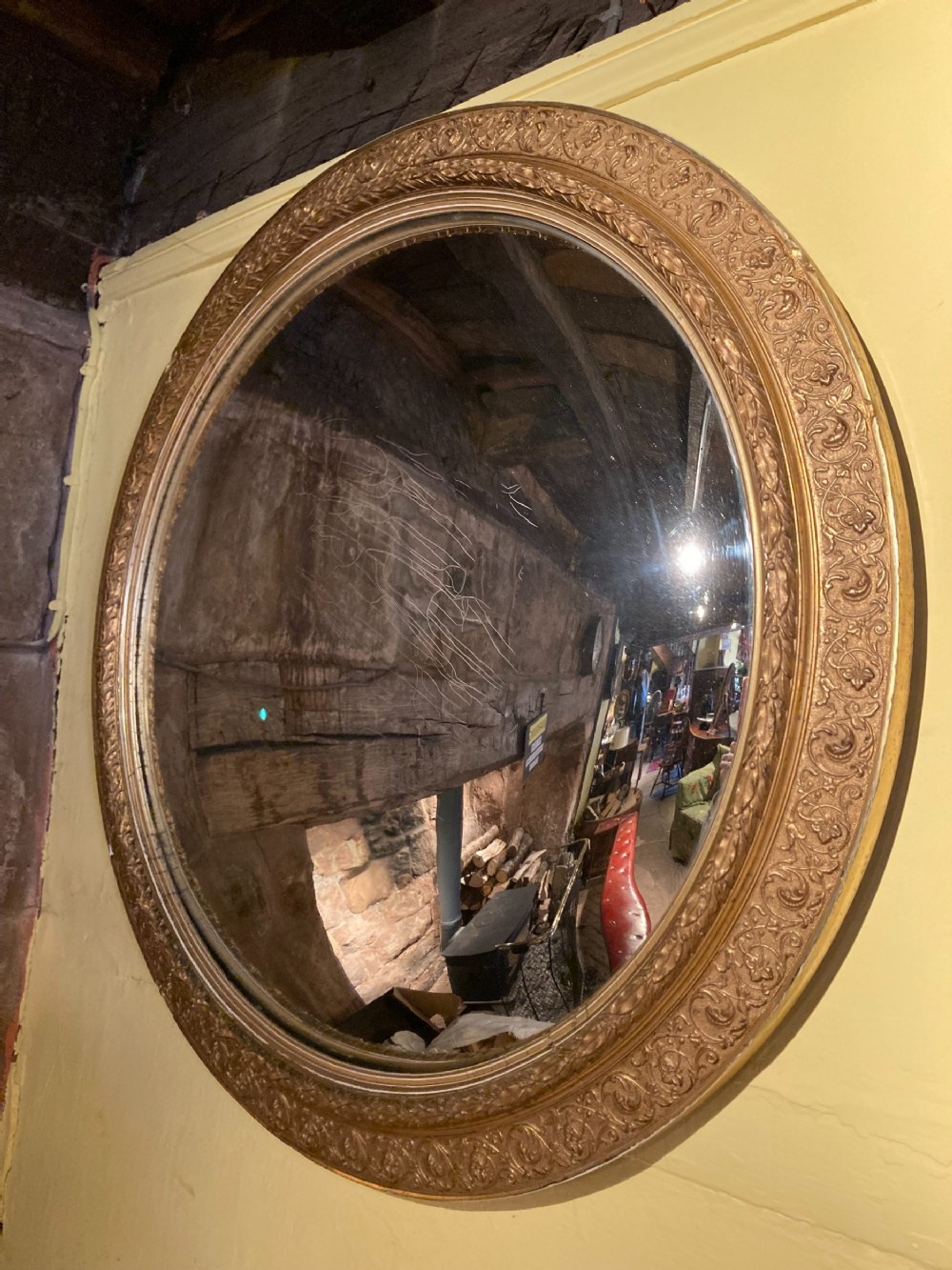 19th century convex mirror