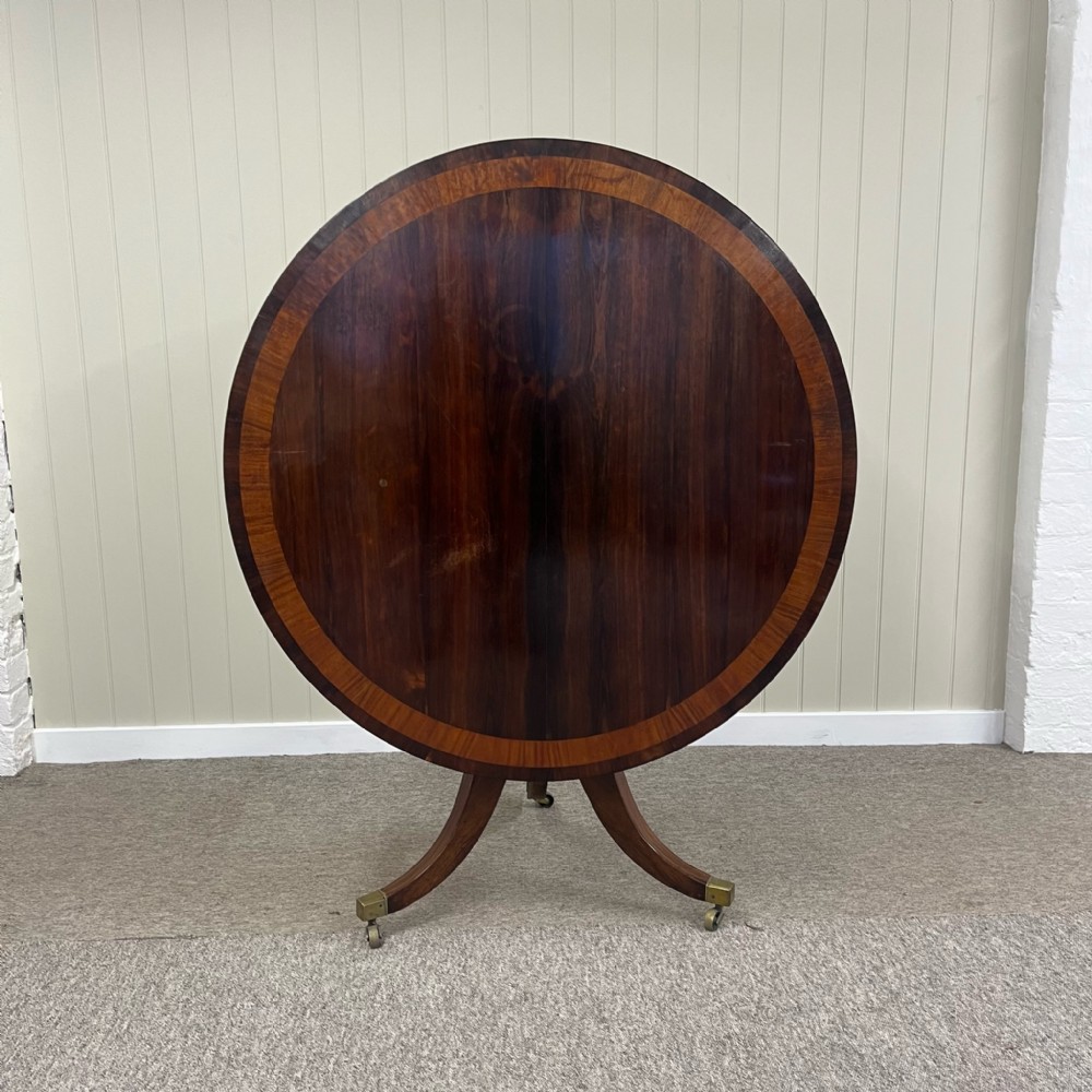 regency rosewood circular table