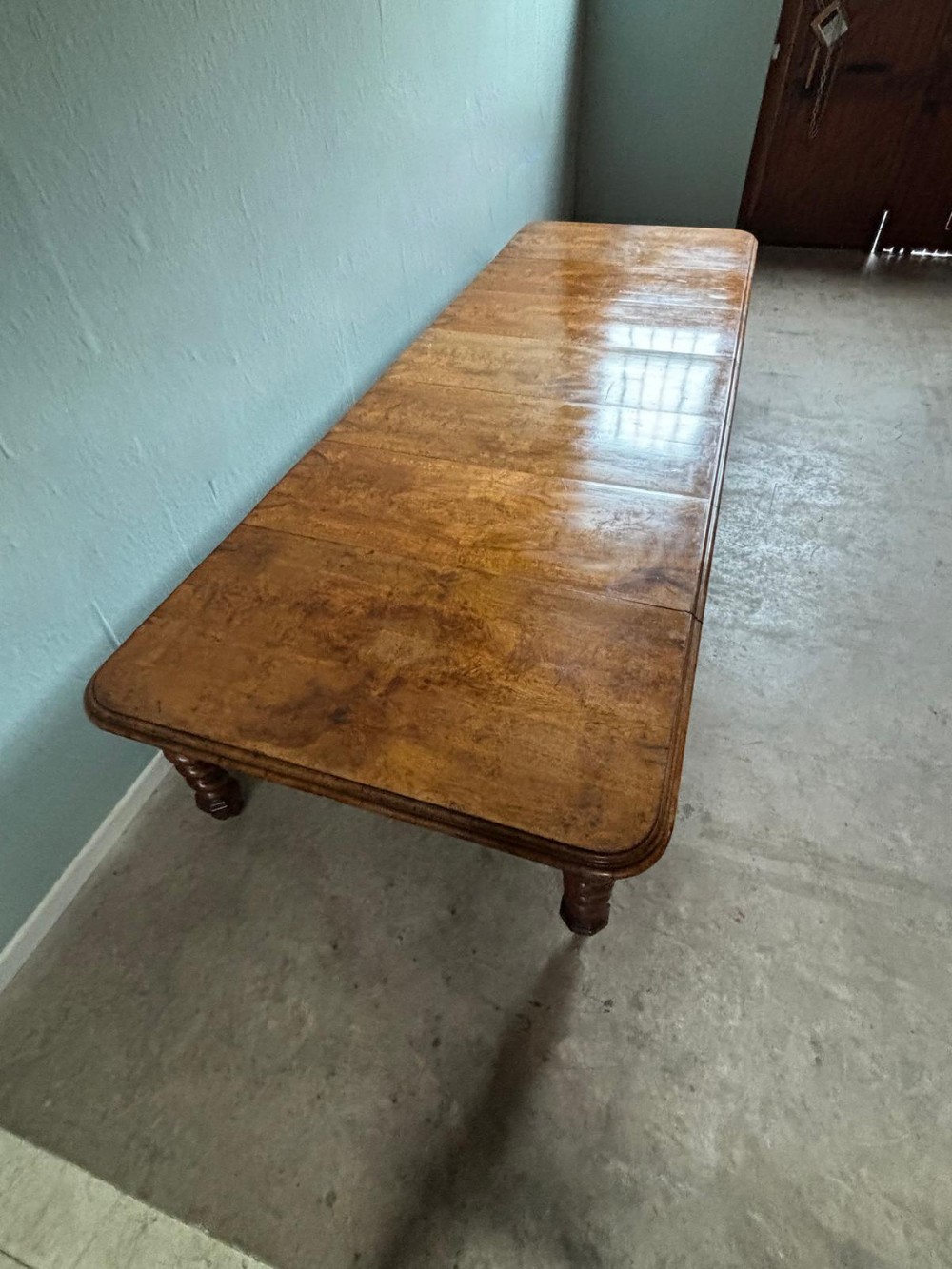 19th c pollard oak extending dining table 14 ft