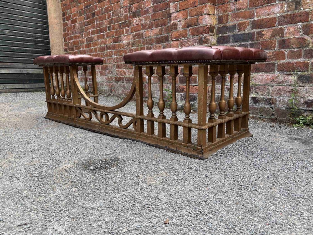 19th century cast steel club fender from the in out club